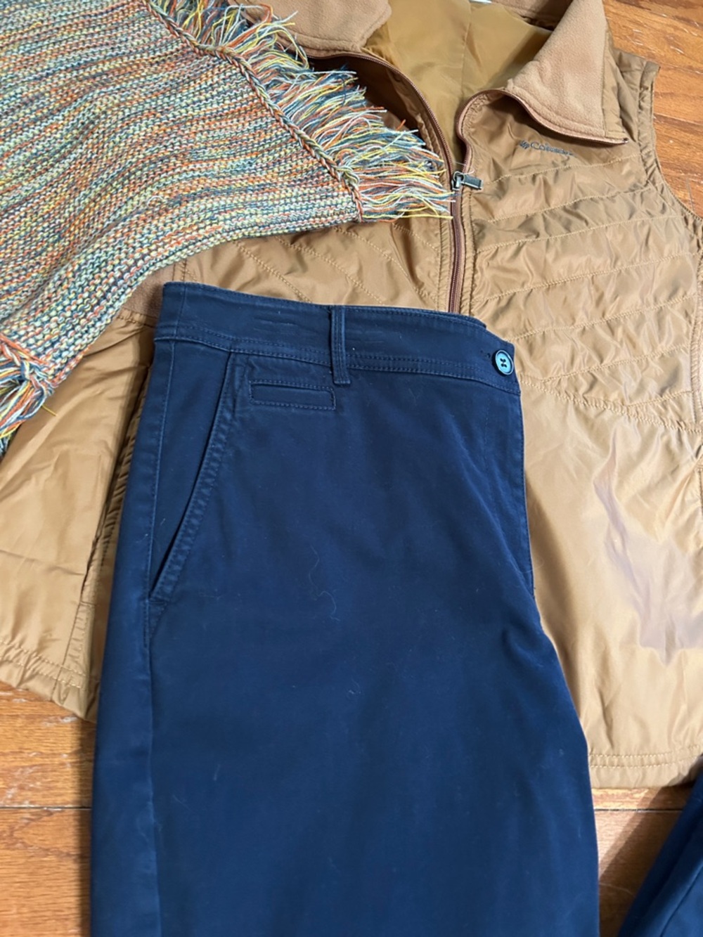 Talbots Navy Straight-Leg Pants